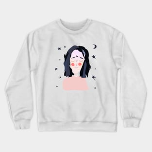 night girl Crewneck Sweatshirt